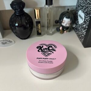 kimchi beauty puff puff pass set and bake powder in lavender